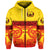 Marquesas Islands Zip Hoodie Marquesan Tattoo Special Style Gradient Yellow LT8 - Polynesian Pride