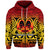 Marquesas Islands Zip Hoodie Marquesan Tattoo Simple Style Gradient Red LT8 - Polynesian Pride