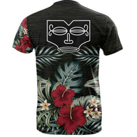 Marquesas Islands T Shirt Marquesas Islands Tiki Face Hibiscus Palm Leaves - Polynesian Pride