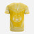 Marquesas Islands Custom T Shirt Marquesas Islands Tiki Face Polynesian Chief Tattoo Yellow Version - Polynesian Pride