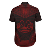 Marquesas Islands Polynesian Chief Shirt - Red Version - Polynesian Pride