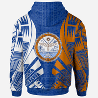 Marshall Islands All Over Zip up Hoodie Tattoo Style - Polynesian Pride