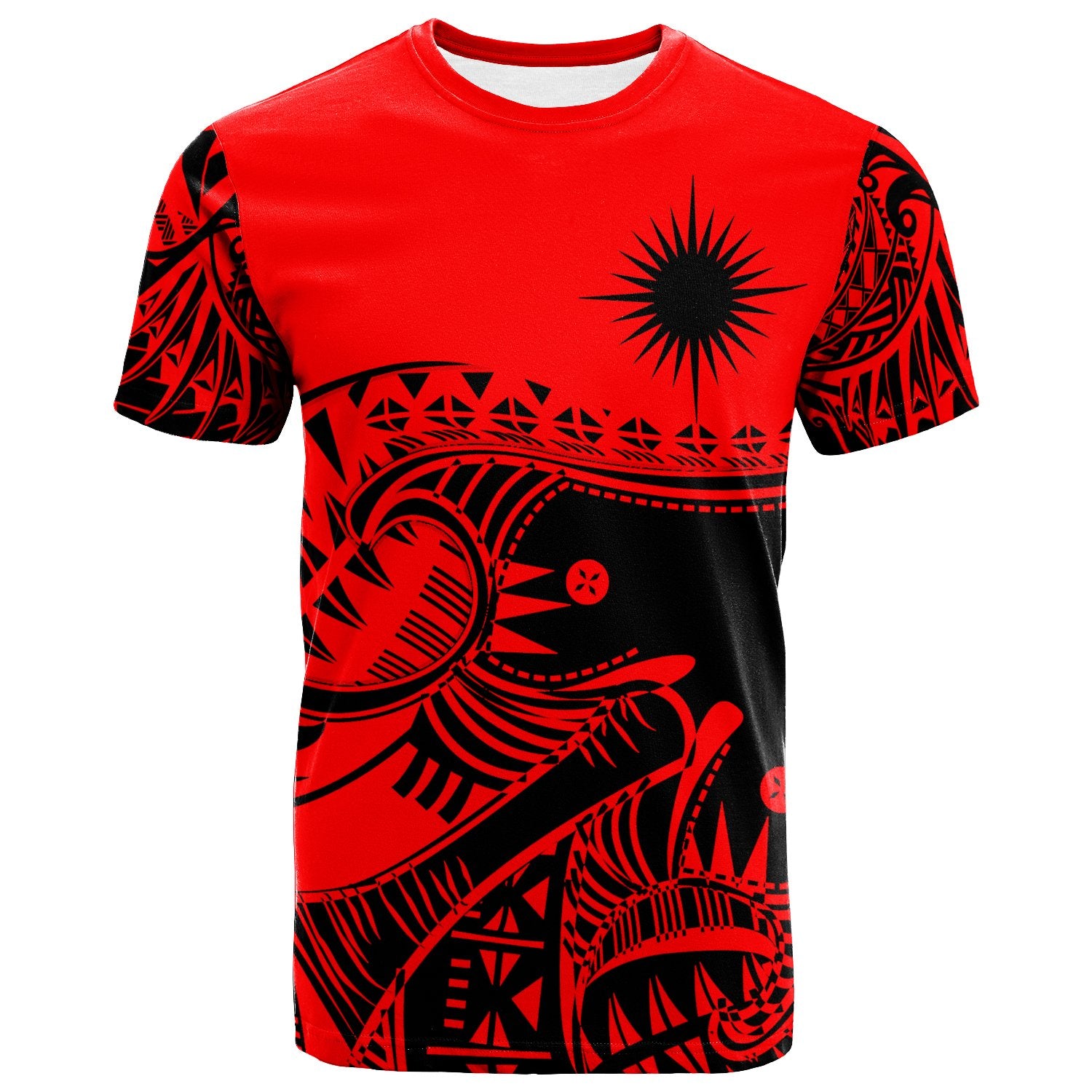 Marshall Islands Custom T Shirt Youthful Dynamic Style Unisex Red - Polynesian Pride