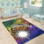 Marshall Islands Custom Personalised Area Rug - Rainbow Polynesian Pattern - Polynesian Pride