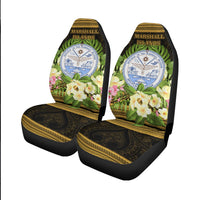 Marshall Islands Car Seat Cover - Polynesian Gold Patterns Collection - Polynesian Pride