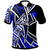 Marshall Islands Polo Tribal Flower Special Pattern Blue Color Unisex Blue - Polynesian Pride