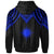 Marshall Islands Hoodie Polynesian Armor Style Blue - Polynesian Pride