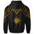 Marshall Islands Custom Hoodie Polynesian Armor Style Gold - Polynesian Pride