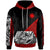 Marshall Islands Custom Hoodie Polynesian Diagonal Pattern Red Unisex Red - Polynesian Pride