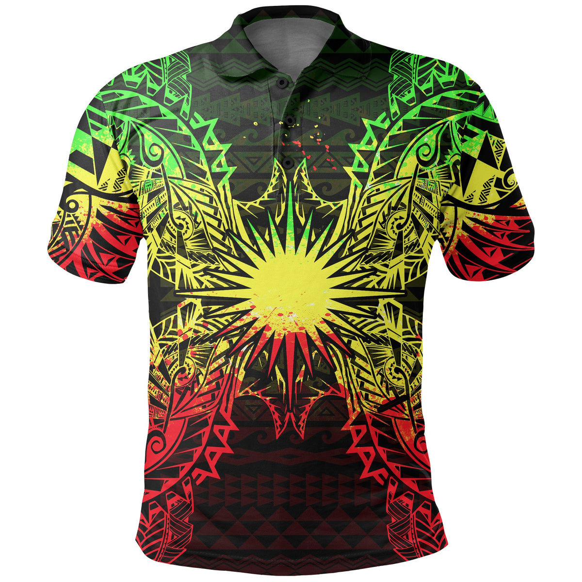 Marshall Islands Polo Shirt Marshall Islands Flag Map Polynesian Tattoo Reggae Unisex Reggae - Polynesian Pride