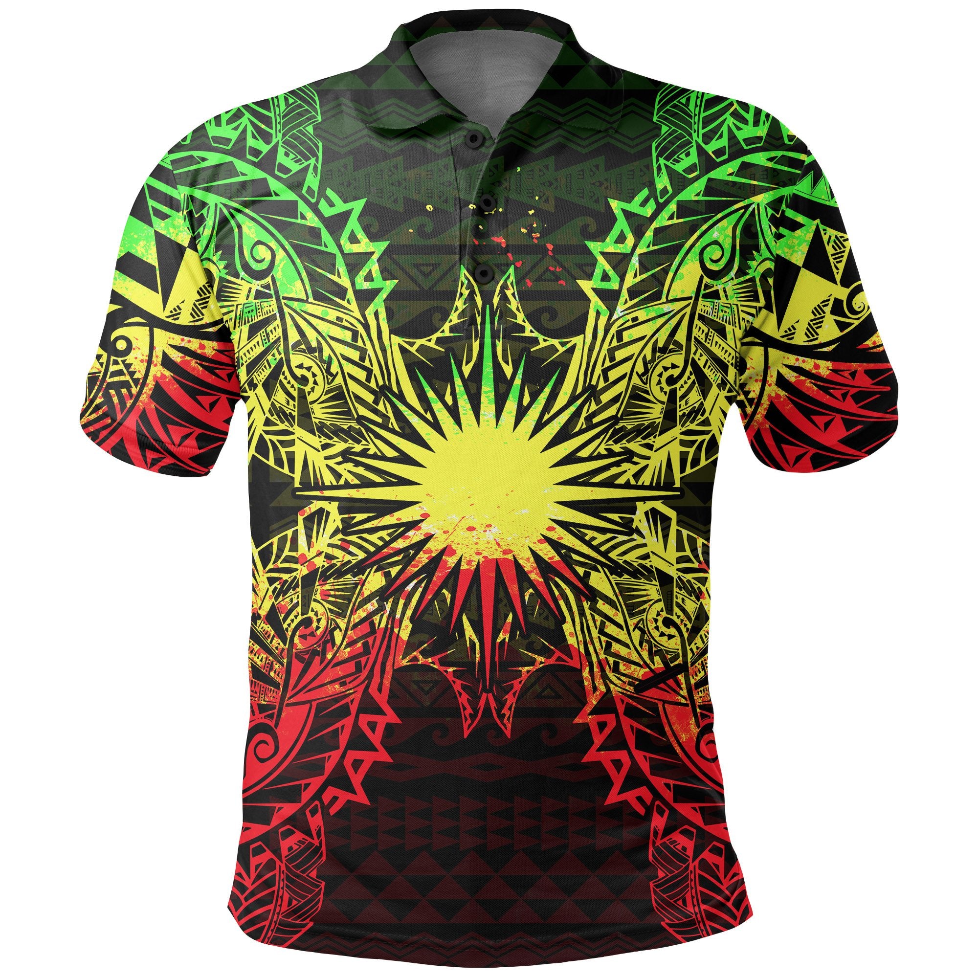 Marshall Islands Polo Shirt Marshall Islands Flag Map Polynesian Tattoo Reggae Unisex Reggae - Polynesian Pride