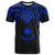 Marshall Islands Custom T Shirt Polynesian Armor Style Blue Unisex Blue - Polynesian Pride