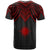 Marshall Islands Custom T Shirt Polynesian Armor Style Red - Polynesian Pride