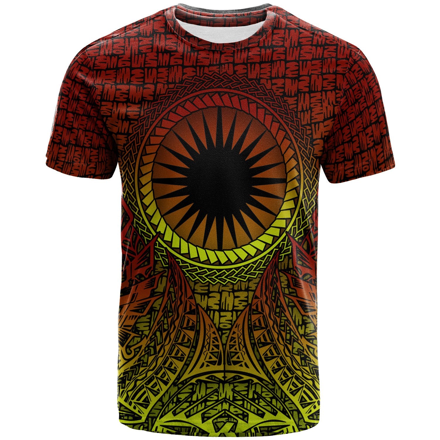 Marshall Islands T Shirt Polynesian Circle Pattern Unisex Reggae - Polynesian Pride