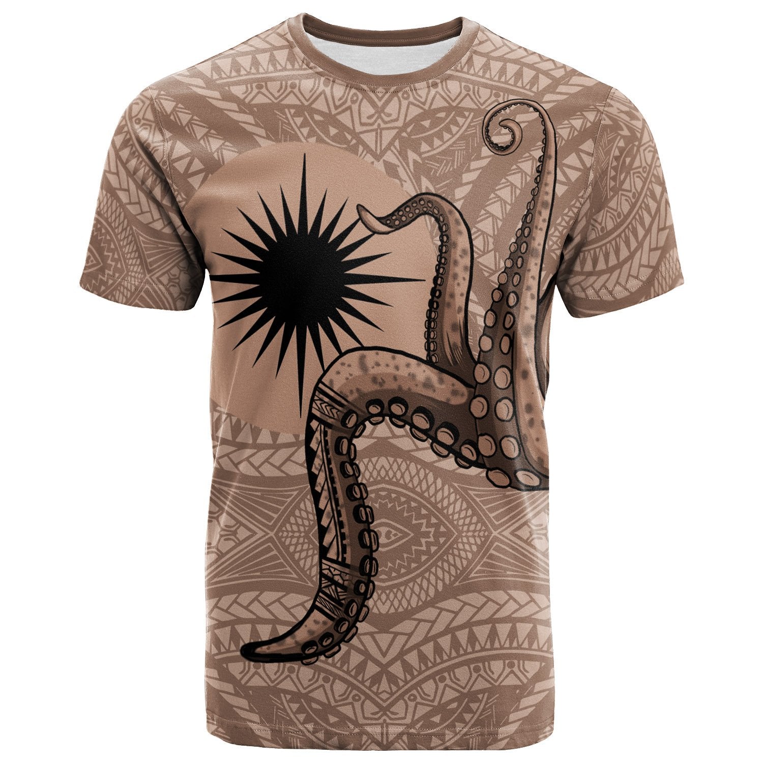 Marshall Islands T Shirt Octopus Tentacle Unisex Art - Polynesian Pride