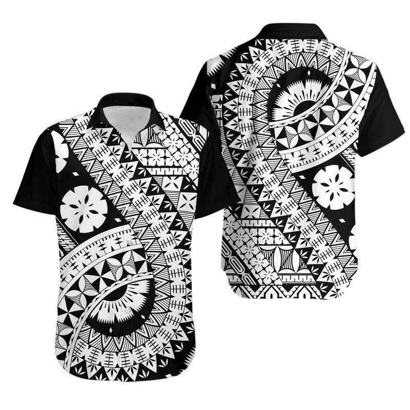 Polynesian Masi Kesa Black Style Hawaiian Shirt LT9 Black - Polynesian Pride