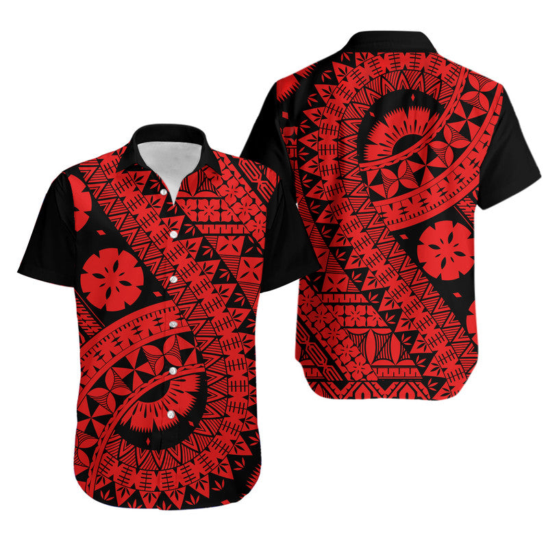 Polynesian Masi Kesa Red Style Hawaiian Shirt LT9 Red - Polynesian Pride