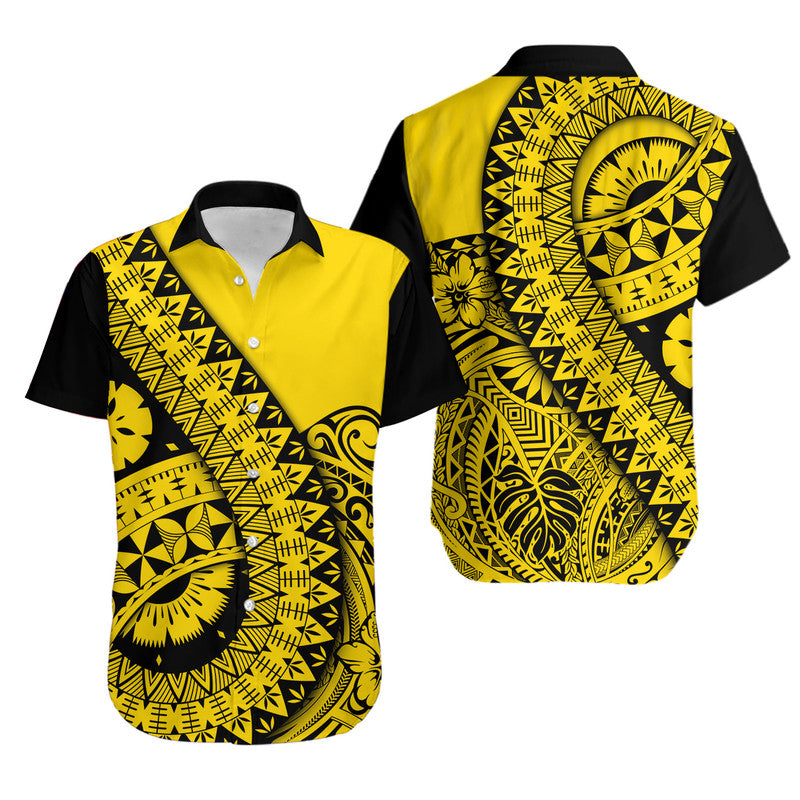 Polynesian Masi Kesa No2 Gold Style Hawaiian Shirt LT9 Gold - Polynesian Pride