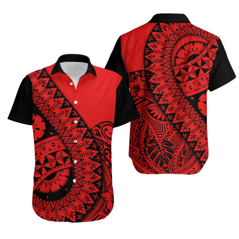 Polynesian Masi Kesa No2 Red Style Hawaiian Shirt LT9 Red - Polynesian Pride