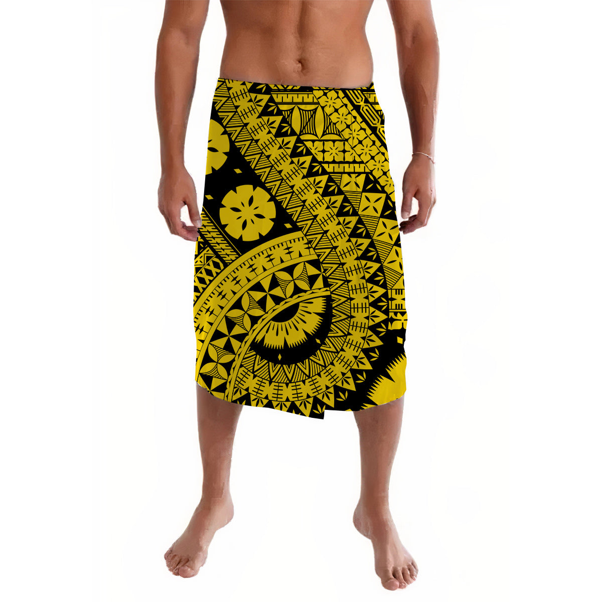 Polynesian Masi Kesa Gold Style Lavalava LT9 Lavalava Gold - Polynesian Pride