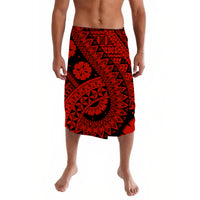 Polynesian Masi Kesa Red Style Lavalava LT9 Lavalava Red - Polynesian Pride