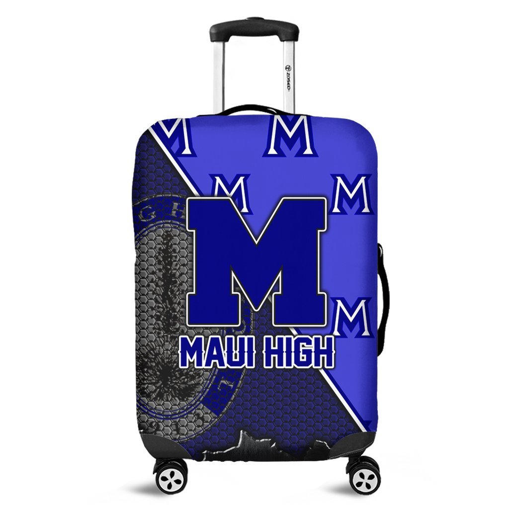 Hawaii Luggage Cover - Maui High Luggage Cover - AH Blue - Polynesian Pride