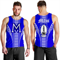 Hawaii Men's Tank Top - Maui High Tank Top AH Blue - Polynesian Pride