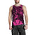 Hawaiian King Kanaka Map Polynesian Maui Men's Tank Top - Pink - Hala Style - AH - Polynesian Pride