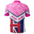 Hawaii Flag Maui Polo Shirt Pink Mit Style - Polynesian Pride