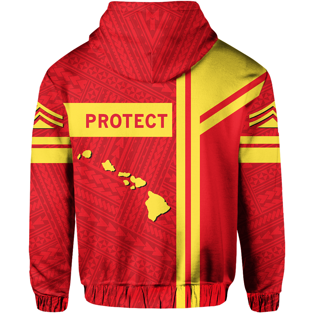 Hawaiian Polynesian Mauna Kea Protest Hoodie Morale Style - Polynesian Pride