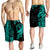 Hawaii Polynesian Warrior Kakau Men Shorts-Green LT6 - Polynesian Pride