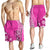 Hawaiian King Kamehameha Men Shorts Vibe Pink Style LT6 - Polynesian Pride