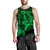 (Custom Personalised) Hawaii Men Tank Top Shark and Turtle Mix Kakau Green LT9 Green - Polynesian Pride