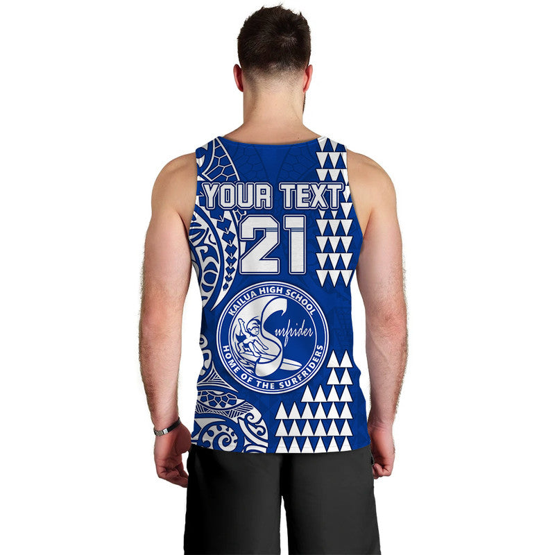 (Custom Personalised) Hawaii Kailua High School Men Tank Top Tribal Kakau LT9 - Polynesian Pride