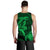 Hawaii Men Tank Top Shark and Turtle Mix Kakau Green LT9 - Polynesian Pride