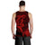 Hawaii Men Tank Top Shark and Turtle Mix Kakau Red LT9 - Polynesian Pride