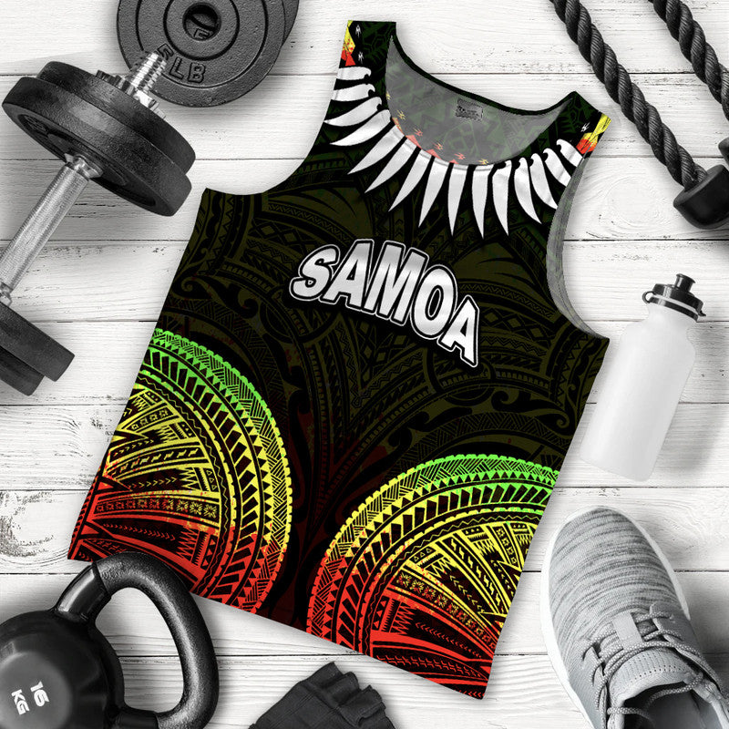 Samoa Ula Nifo Tribal Men Tank Top Reggage Style LT6 Reggage - Polynesian Pride