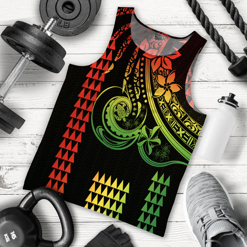 Kakau Hawaiian Polynesian Men Tank Top Reggae LT6 Reggae - Polynesian Pride