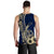 Guam Fish Hook Men Tank Top Blue Style LT6 - Polynesian Pride