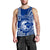 Hawaii Kailua High School Men Tank Top Tribal Kakau LT9 Blue - Polynesian Pride