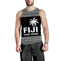 (Custom Text And Number) Fiji Rugby Sevens Men Tank Top Simple Style LT9 Blue - Polynesian Pride
