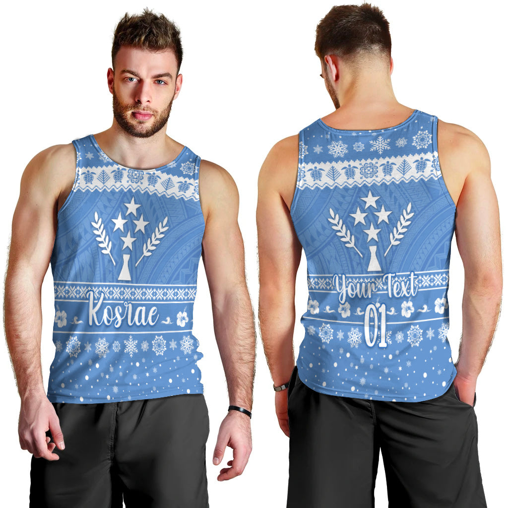 (Custom Personalised) FSM Kosrae Christmas Men Tank Top Simple Style LT8 - Polynesian Pride