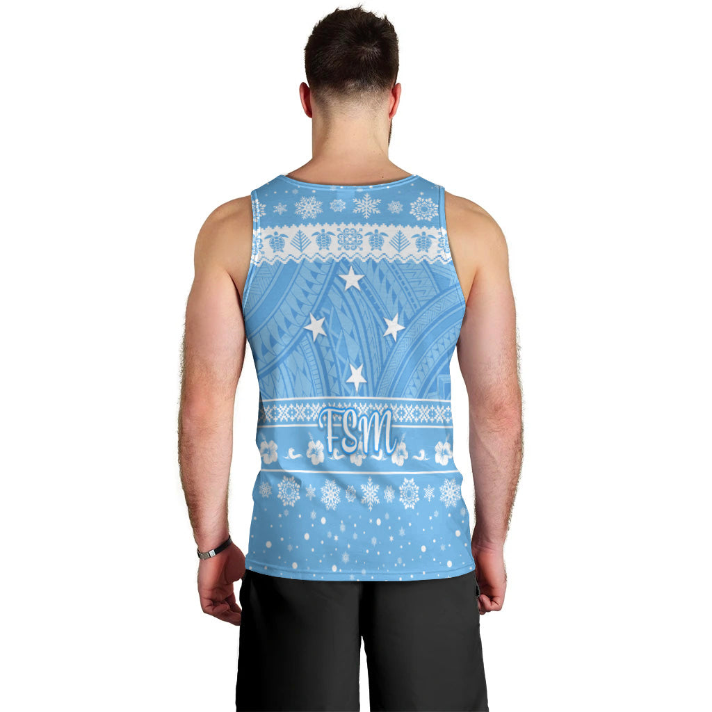 Federated States of Micronesia Christmas Men Tank Top Simple Style - FSM Flag LT8 - Polynesian Pride