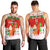 (Custom Personalised) Hawaii Christmas Men Tank Top Santa Claus Surfing Simple Style - White LT8 - Polynesian Pride