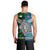 New Zealand Maori Aotearoa Fiji Tapa Together Men Tank Top - Green LT8 - Polynesian Pride