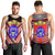 Mate Ma'a Tonga Men Tank Top Leimatu'a Bulls Creative Style - Red NO.1 LT8 Red - Polynesian Pride