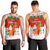 Hawaii Christmas Men Tank Top Santa Claus Surfing Simple Style - White LT8 - Polynesian Pride