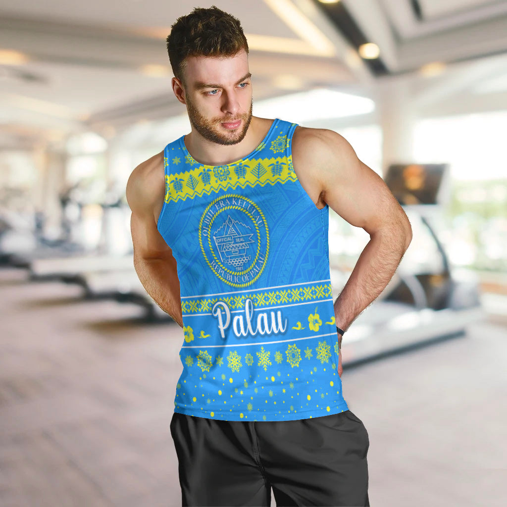 Palau Christmas Men Tank Top Simple Style LT8 - Polynesian Pride