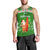 (Custom Personalised) Hawaii Christmas Men Tank Top Santa Claus Surfing Simple Style - Green LT8 - Polynesian Pride