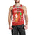 Hawaii Christmas Men Tank Top Santa Claus Surfing Simple Style - Red LT8 - Polynesian Pride